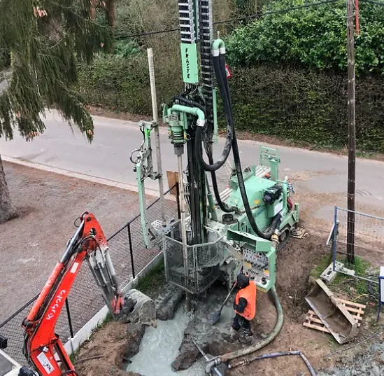 Boring voor een geothermische warmtepomp door Climabuild
